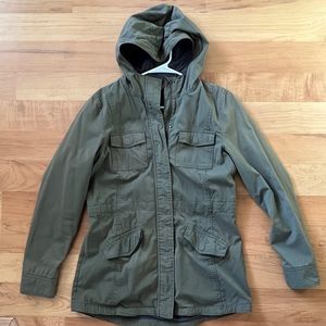 Prana Army Green Utility Jacket - small